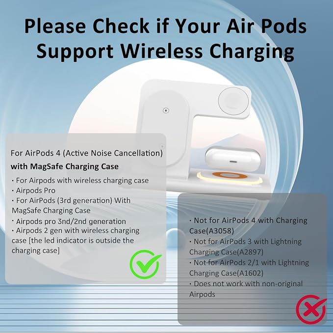 3 in 1 Foldable Charging Station for Apple Products,Wireless Charger for iPhone 17 16 15 14 13 12 Pro Max,Travel Dock Adapter&Light for iWatch Series 11 10 9 Ultra 3/2 SE 3/2,for AirPods 4 3 2 Pro 3/2