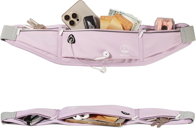 Slim Running Belt Fanny Packs for Women, Waist Pack Money Belt Phone Holder for Running