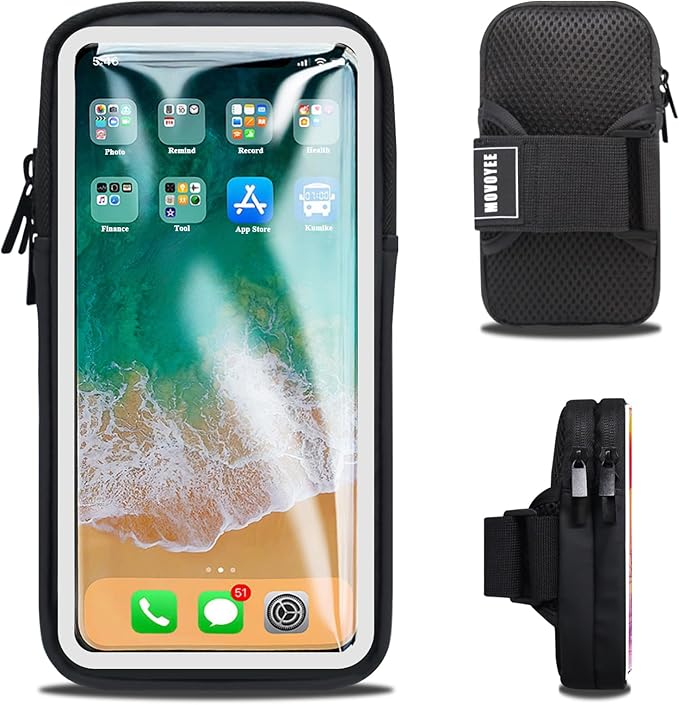 Phone Holder for Running Armband Cell Phone Holder iPhone 17 16 16e 15 14 13 12 11 Pro Max Xs Xr X Plus Mini Samsung Galaxy Ultra S26, Sports Arm Bands Sleeve Fit Workout Exercise Gym Hiking