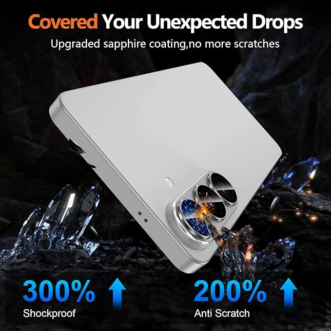 for Samsung Galaxy S26 Camera Lens Protector, Electroplated Matte Back with 9H Tempered Glass Lens Protector, [Strong Adsorption] [Case-Friendly] Metal Ring HD Clear Lens Cover, Gray