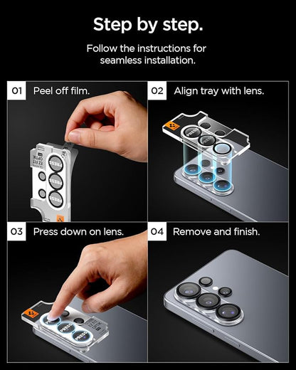 Spigen Camera Lens Screen Protector [GlasTR EZ Fit Optik Pro] Designed for Galaxy S26 Ultra [Case Friendly][2 Pack]