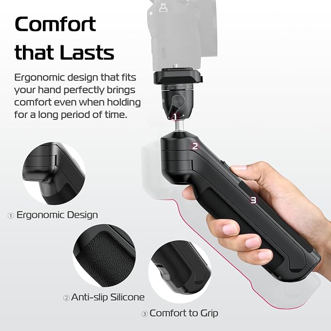 ULANZI TT38 One-Click Opening Vlogging Tripod Uka Quick-Release F38 w Cold Shoe Panoramic Ball Head w Hidden Hook, Camera Tabletop Flexible Travel Tripods for Sony/Canon/Nikon/Fujifilm and More