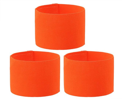 ONLYKXY 3PCS Captain Armbands 7x32.5CM/2.75x12.79inch Adjustable Leader Armband Team Sport Armband for Soccer Basketball Volleyball School Team Competition Coach Players Wrist Arm Bands