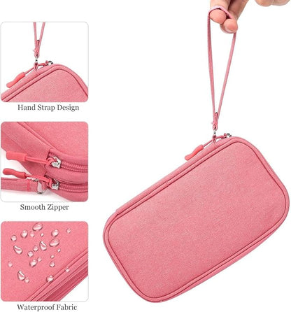 CAOODKDK Electronic Organizer Travel USB Cable Accessories Bag/Case,Waterproof for Power Bank,Charging Cords,Chargers,Mouse,Earphones Flash Drive