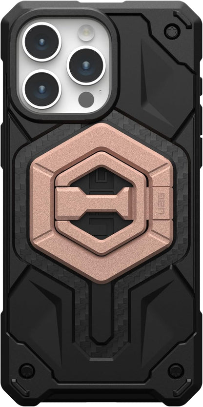 URBAN ARMOR GEAR UAG Magnetic Phone Ring Stand Compatible with MagSafe Magnet, Removable Metal Finger Ring Grip & 360 Rotation Adjustable Kickstand for iPhone 17, Galaxy S26, Nude
