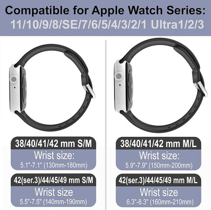 Faith Over Fear Watch Band Compatible with Apple Watch Laser Engraved iWatch Band Silicone 38mm 40mm 41mm 42mm 44mm 45mm 49mm Strap Jesus Psalm Christian God (38/40/41/42mm S/M, Black)