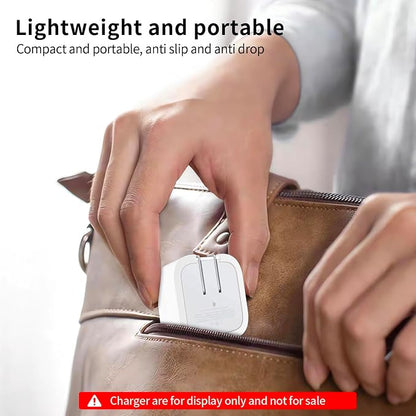 Soft Silicone Charger Case Protective Cover Compatible with Apple 40W Dynamic Power Adapter (60W Max) for MacBook Air13/15 M5 A3449 A3448&iPhone Series, Shockproof 40W Charger Protector, White