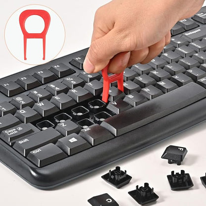 Soft Brush Keyboard Cleaner, Computer Cleaning Tool Kit, 7 in 1 Multipurpose Corner Slit Duster Keycap Puller and Soft Microfiber Brush for Bluetooth Headset Lego Airpods Laptop Camera Lens