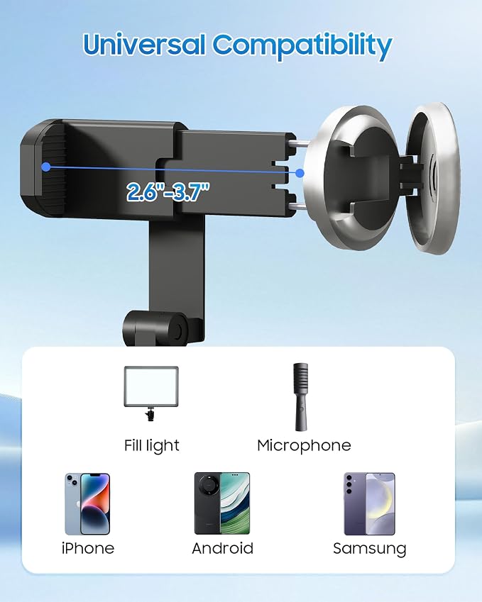 67" Selfie Stick Tripod, All in One Phone Tripod with Wireless Remote, Extendable Compact Tripods Portable Travel Stand for iPhone Android Selfie/Video Recording/Live Stream/Vlog