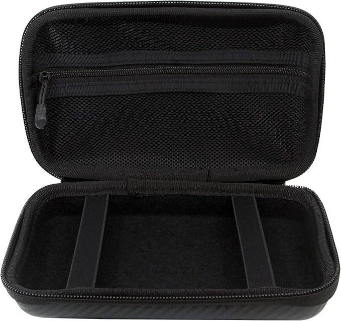 Cellet Hard EVA Case for External Hard Drive, Power Bank, Smartphones, Mesh Pockets (BLACK)