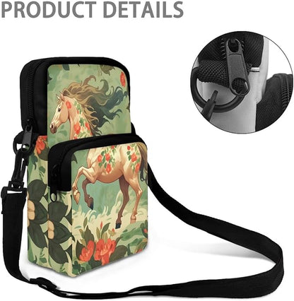 Men's Crossbody Bag, Small Cell Phone Wallet, Women's Shoulder Handbag, Travel Gym Bag