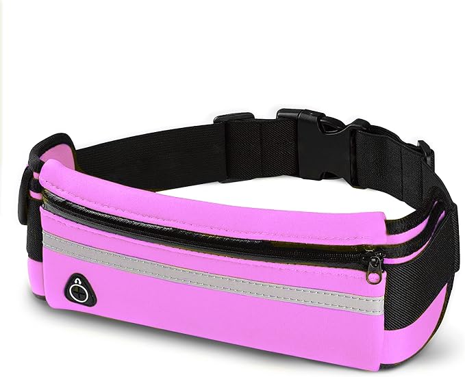 E Tronic Edge Running Belt for Women and Men, Money Belt and Running Fanny Pack, Hiking Fanny Pack, Holder for Cell Phone, Money, and Keys, Adjustable Belt Pouch fits Most Phone and Waist Sizes