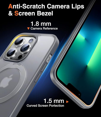 Chicfun 3-in-1 [Magnetic+Kickstand+Ring Holder] for iPhone 13 Pro Max Case Stand Ring Holder Compatible with MagSafe, Military Shockproof Protective iPhone 13 Pro Max Phone Case Kickstand Cover