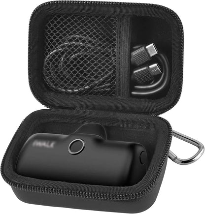 casmilee Portable Charger Power Bank Case for Swyop/for Feob/for Charmast/for JEJILL/for LanLuk/for VEGER/for iWALK/for Taegila/for Kuulaa and More Small Charging Battery Pack - Bag Only (Black)