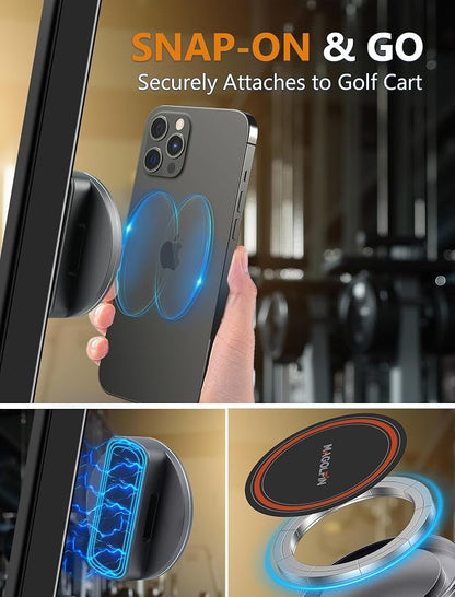 Aluminum Alloy Magnetic Phone Holder for Gym with N52 Magnets, Gym Accessories Compatible with MagSafe iPhone 17 Pro Max Plus 16 15 14 13 12, Home Gym Accessories, Gym Gifts for Men