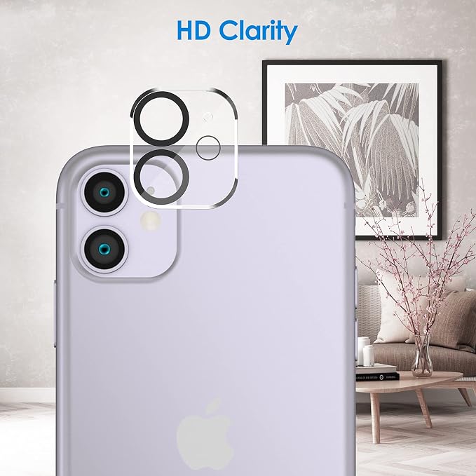 JETech Privacy Screen Protector for iPhone 11 6.1-Inch with Camera Lens Protector, Anti Spy Tempered Glass Film, 2-Pack Each