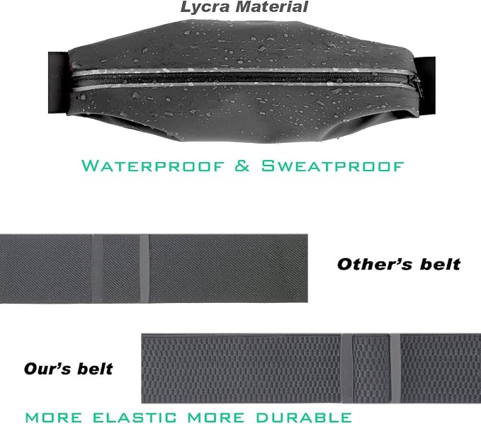 Fanny Pack Running Belt Waist Phone Holder/Bag Women & Men for iPhone 15 14 13 12 11 pro Max/Xs Max/XR/X/8/7/6s Plus, 6/SE, for Galaxy S/A/Note, Gym Workout Fitness Gear