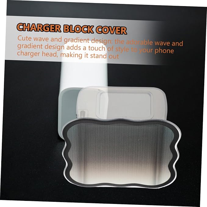 Cute Gradient Charger Case Cover Wear-resistant Power Adapter Protector for Phone Charger Accessories Easy to Install and Remove Tpu Material