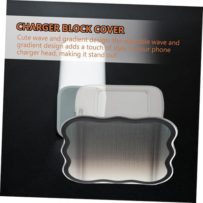 Cute Gradient Charger Case Cover Wear-resistant Power Adapter Protector for Phone Charger Accessories Easy to Install and Remove Tpu Material