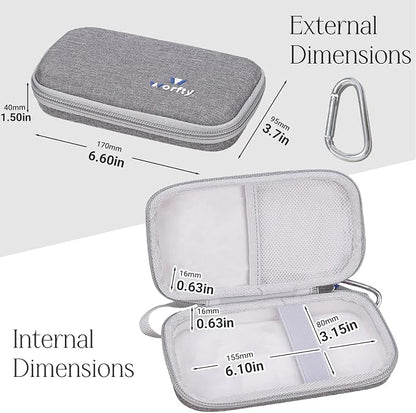 Portable Bank Charger Case for OHOVIV for charmast for YILANS for FOCHEW for VEEKTOMX Fast Charging Battery Protective Case (Grey)