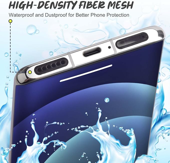 120Pcs Phone Speaker Cover Phone Speaker Dustproof Stickers Phone Speaker Dust Protector Cover Anti Dust Sticker Speaker Dust-Proof Cover Kit with Cleaning Brush & Tweezer