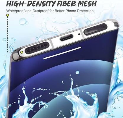 120Pcs Phone Speaker Cover Phone Speaker Dustproof Stickers Phone Speaker Dust Protector Cover Anti Dust Sticker Speaker Dust-Proof Cover Kit with Cleaning Brush & Tweezer