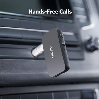 Anker Soundsync Bluetooth Receiver for Music Streaming with Bluetooth 5.0, Dual Device Connection, Handsfree Calls, 12-Hour Battery Life, for Car & Home Stereo - Signal Reception Only