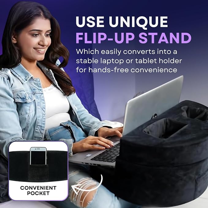 Ayarli Couch Cup Holder Pillow | Sturdy Spill-Proof Cupholder Tray & Bed Cupholder | Sofa Pillow Holds Drinks, Snacks, Remotes, Phones & Tablet | Organizer for Couch, Car, Beach, Picnic, Home