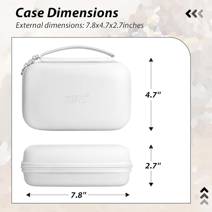 Charger Case for Macbook, Portable Tech Electronic Organizer Bag, Small Travel Storage Pouch for Laptop Accessories, MacBook Power Adapter, Charging Cords, USB Drives, Power Bank (White, XL)