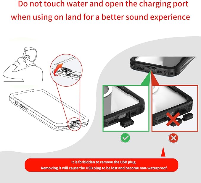 Omio for iPhone 17 Pro Max Waterproof Case Compatible with MagSafe, Magnetic Waterproof Full Body IP68 Underwater Case Built-in Screen Protector Military Grade Shockproof Cover for Men Women Black