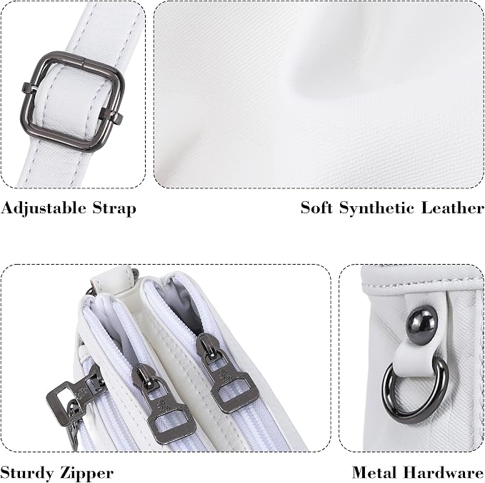 MINICAT Multiple Pockets Small Crossbody Purse Cell Phone Purse Shoulder Bags for Women Cross Body Bag for Woman
