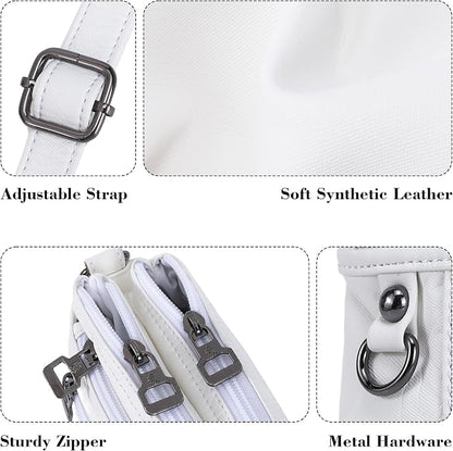 MINICAT Multiple Pockets Small Crossbody Purse Cell Phone Purse Shoulder Bags for Women Cross Body Bag for Woman