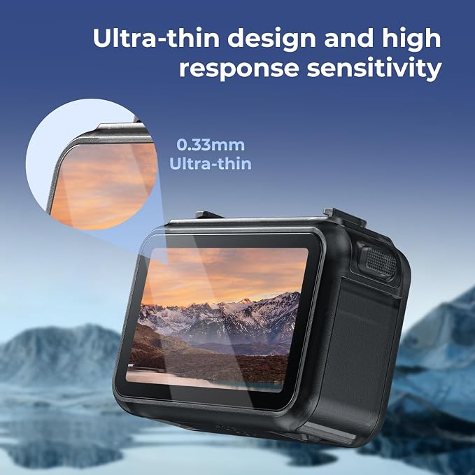 SMALLRIG 3 Pack Screen Protector, Tempered Glass Screen Protector for DJI Osmo Nano, Ultra-thin and Hardness with Cleaning Tool and Filter Cloth
