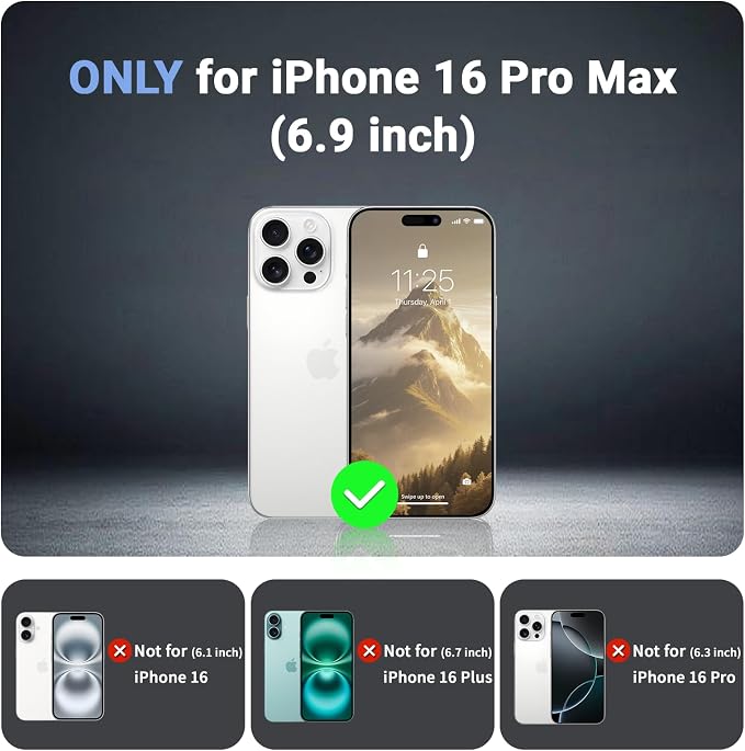 jaroco Magnetic for iPhone 16 Pro Max Case, [Compatible with MagSafe][Military Grade Drop Protection][Heavy Duty Protection][Non-Slip][Shockproof] 2-Layer Durable Bumper Phone Case 6.9''-Antique White