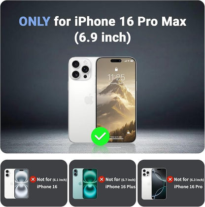 jaroco Magnetic for iPhone 16 Pro Max Case, [Compatible with MagSafe][Military Grade Drop Protection][Heavy Duty Protection][Non-Slip][Shockproof] 2-Layer Durable Bumper Phone Case 6.9''-Antique White