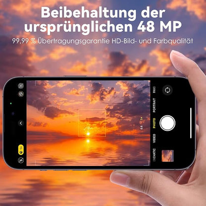 CloudValley for iPhone 14 Pro/iPhone 14 Pro Max Camera Lens Protector, 9H Tempered Glass Metal Alluminum [All in 1 Design], Case Friendly Anti-Scratch High Definition, Gold