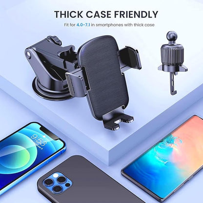 Car Phone Holder Mount Phone Mount for Car Cell Phone Holder Car Universal Phone Stand for Car Dashboard Windshield Vent Cell Phone Automobile Cradles Fit Camera Mount