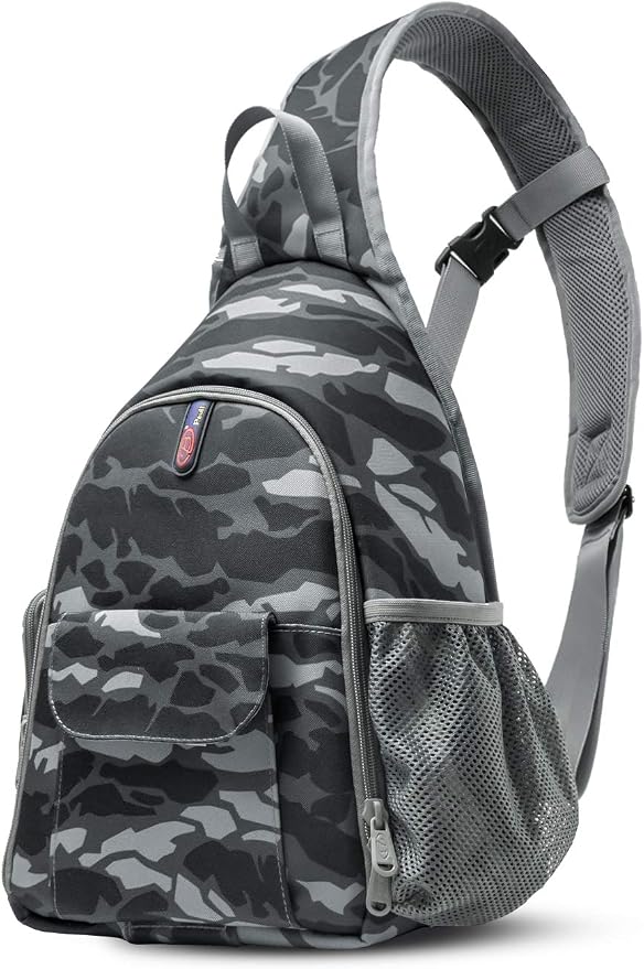 Camera Bag Waterproof Camera Sling Backpack with Rain Cover Outdoor Travel Backpack Camera Case for Laptop Canon Nikon Sony Pentax DSLR Cameras, Lens, Tripod and Accessories (Camouflage)