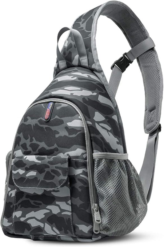 Camera Bag Waterproof Camera Sling Backpack with Rain Cover Outdoor Travel Backpack Camera Case for Laptop Canon Nikon Sony Pentax DSLR Cameras, Lens, Tripod and Accessories (Camouflage)
