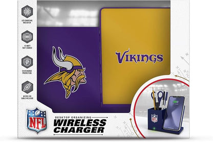 SOAR NFL Unisex Wireless Charging Stand and Desktop Organizer