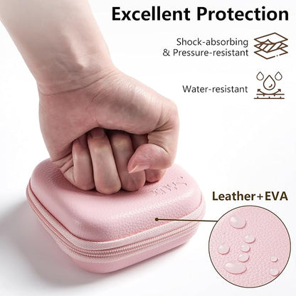 Charger Case for Macbook, Portable Tech Electronic Organizer Bag, Small Travel Storage Pouch for Laptop Accessories, MacBook Power Adapter, Charging Cords, USB Drives, Power Bank (Pink, M)