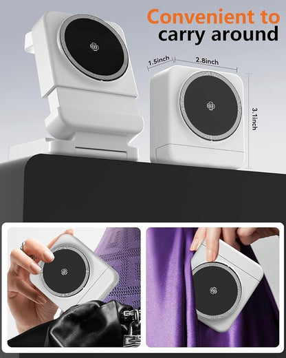 3 in 1 Foldable Wireless Charger, 15W Qi2 Magnetic Charger Stand for iPhone & Samsung, Apple Watch & Galaxy Watch, AirPods & Galaxy Buds, Travel-Friendly, 25W PD Adapter Included (White)