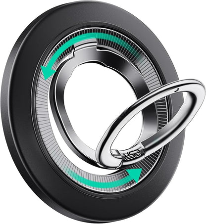 ESR for MagSafe Phone Grip, Dual-Side Magnetic Phone Grip,360° Adjustable Thin Magnetic Ring Holder Stand,for iPhone 17e/17-12, Samsung, All Phones, MagSafe Accessories (2 Metal Rings Included)