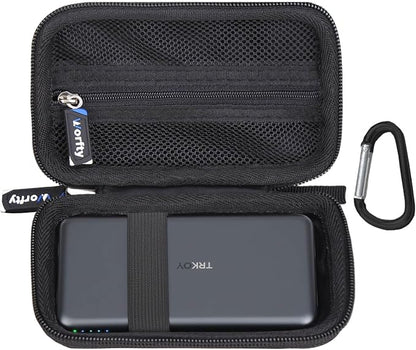 Case for TRKOY Magsafe Portable Charger(W5)/ Baseus Picogo Qi2.2 25W(E0028V00)/Qi2 15W Magsafe(PPKPC-1027G) - Travel Protective Carrying Storage Bag (Black)