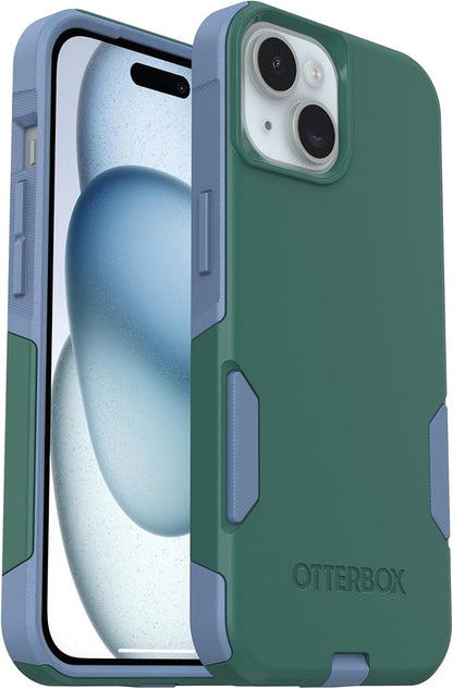 OtterBox iPhone 17e, iPhone 16e, iPhone 15, iPhone 14, & iPhone 13 Commuter Series Case - Regal Bay (Green & Blue) - Slim & Tough - Pocket-Friendly - with Port Protection