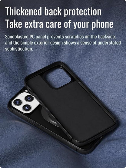 sincetop Shockproof Case with Quick Mount Adapter for iPhone 16 Plus(6.7") - Quick Attach Your Cellphone to Any Bike Mount/Car Phone Holder/Armband/Belt Clip Black