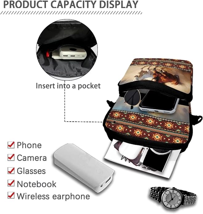 Men's Crossbody Bag, Small Cell Phone Wallet, Women's Shoulder Handbag, Travel Gym Bag