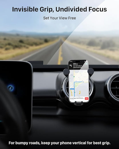 Car Phone Holder Upgraded for Mercedes Benz A/C Class C300/200/260 A180/200, GLA/GLB/GLC, Spring Clip for Round/Circular Vent Cradle for iPhone Samsung, for Mercedes Benz Accessories