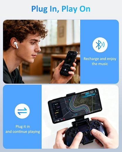 Battery Case for Samsung Galaxy S22Ultra/S23Ultra(6.8''), 10000mAh Qi Wireless Charging Magnetic Rechargeable Extended Charge Case, Portable Protective Power Bank for Galaxy S22 Ultra Black