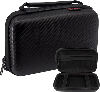 Cellet Hard EVA Case for External Hard Drive, Power Bank, Smartphones, Mesh Pockets (BLACK)
